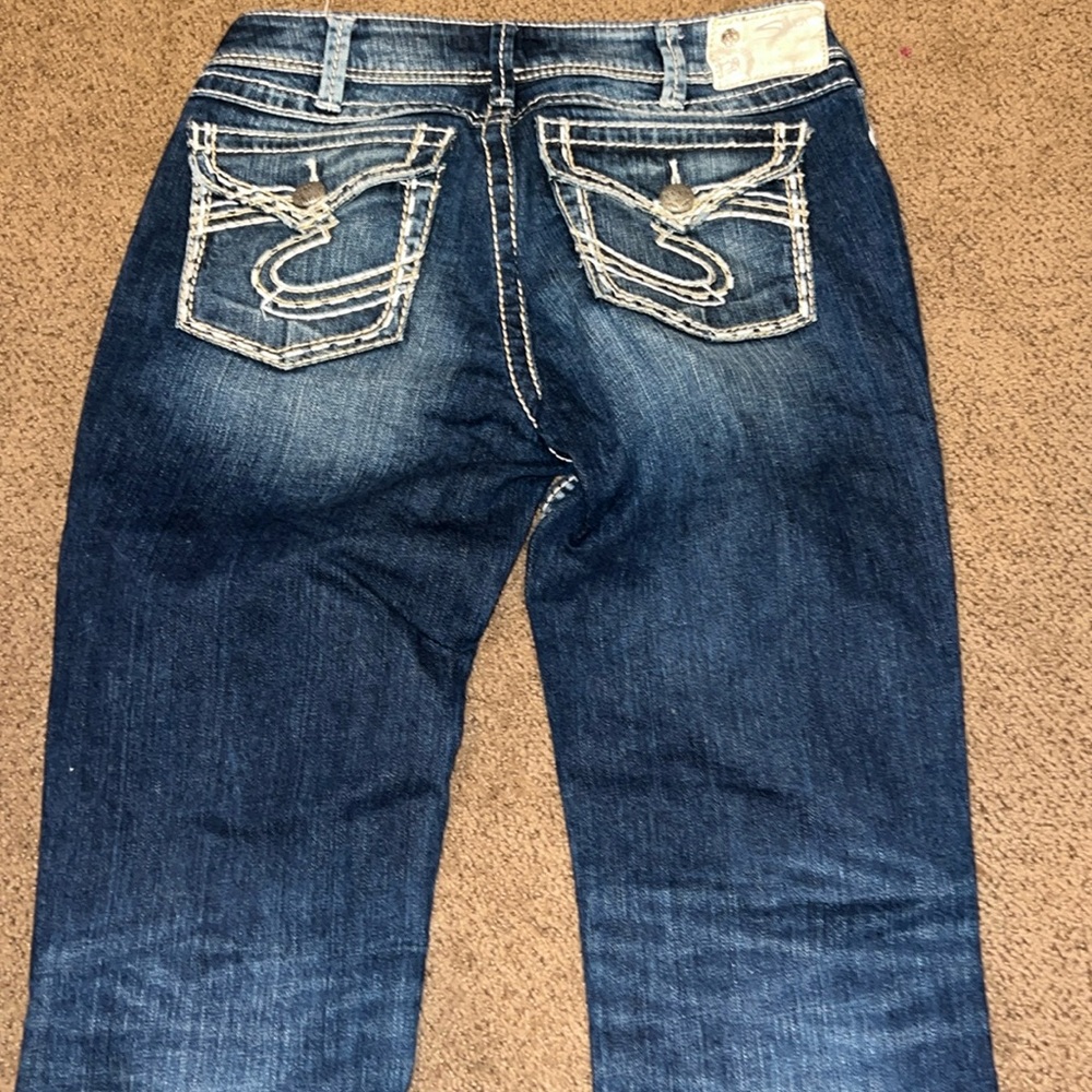 Silver Suki Surplus women's jeans size 30/36 dark wash